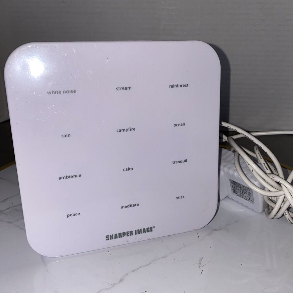 Sharper Image Digital Tranquility Sound Soother White Noise Machine 1007200